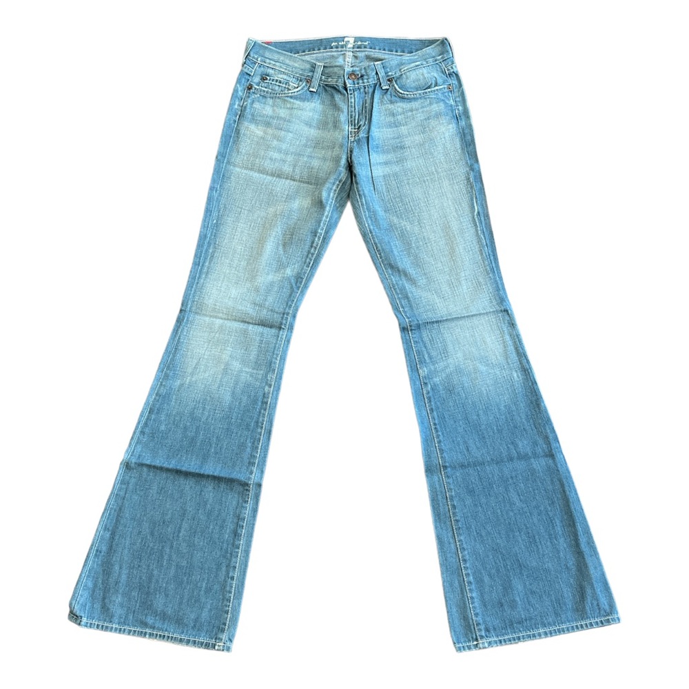 7 For All Mankind Vintage Light Blue Flare Jeans